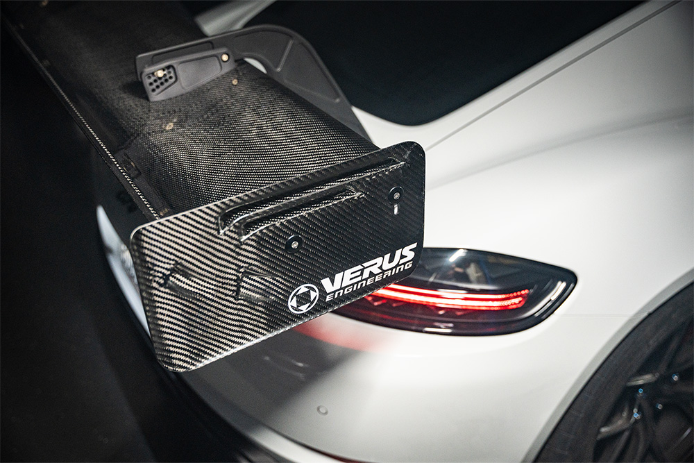 【新品】Aerus Composites C4 Carbon Wing Ber V1X Rear Wing Kit - Porsche 981/718 GT4 | Verus Engineering